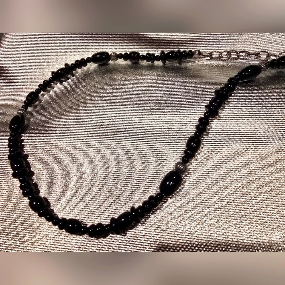 American West Black Onyx necklace
